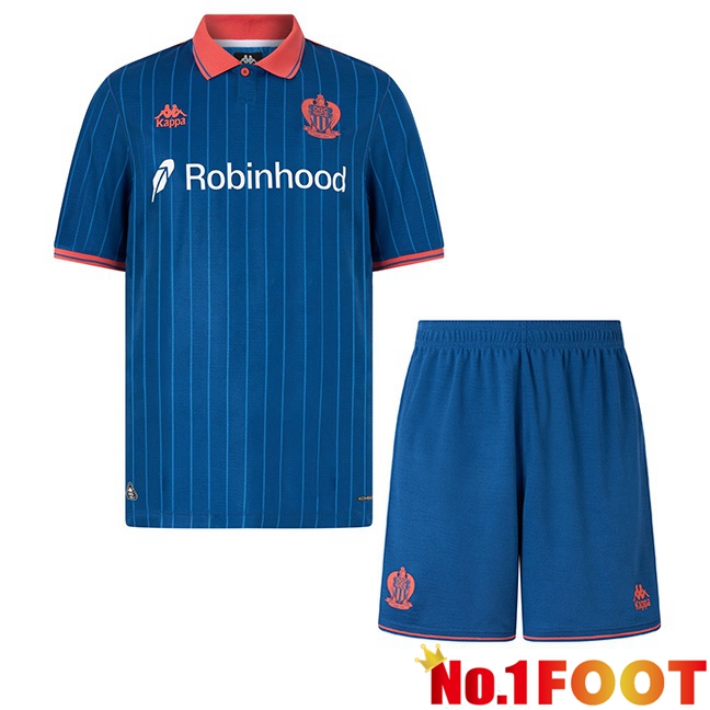 OGC Nice Kids Third Soccer Jersey Blue 2025/2026