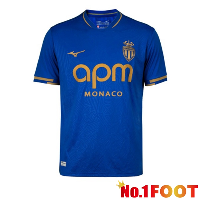 AS Monaco Away Soccer Jersey Blue 2025/2026