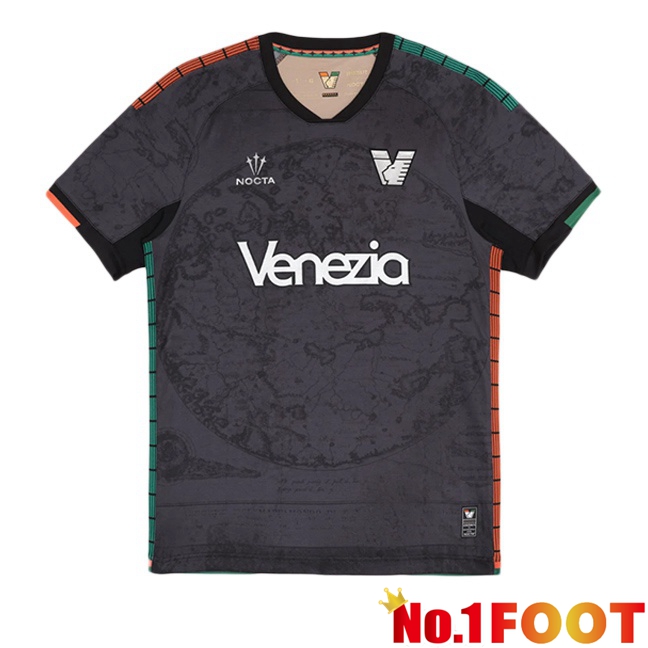 Venise FC Home Soccer Jersey Black 2025/2026