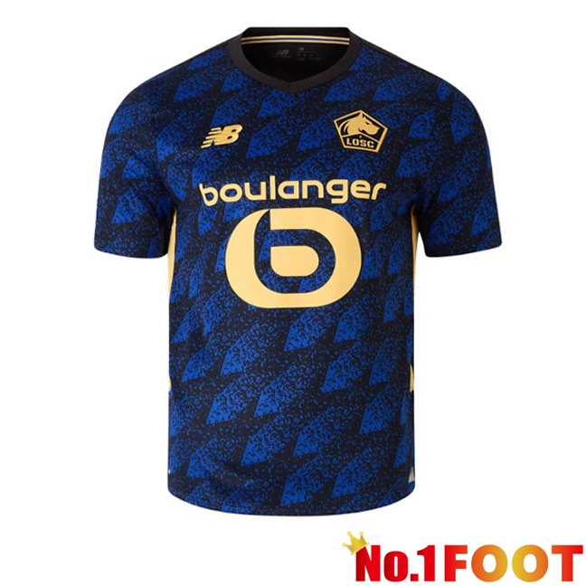 Lille OSC Third Soccer Jersey Blue Black 2025/2026