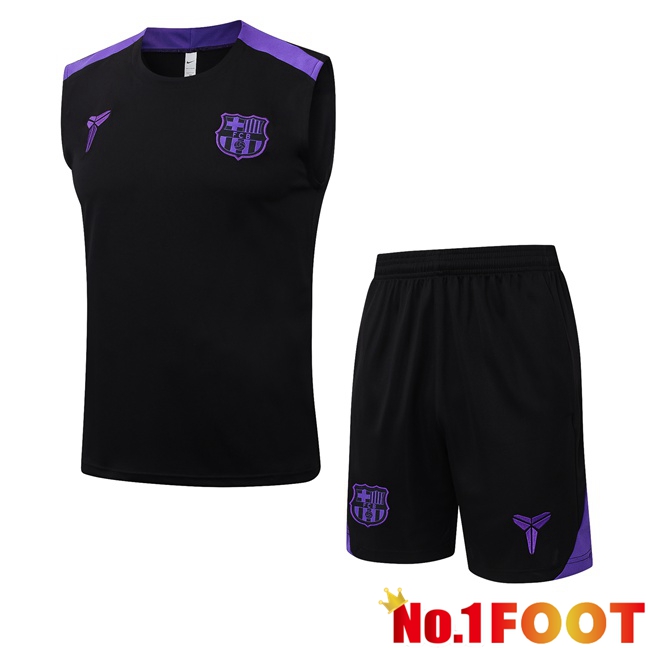FC Barcelona Soccer Vest + Shorts Black 2025/2026