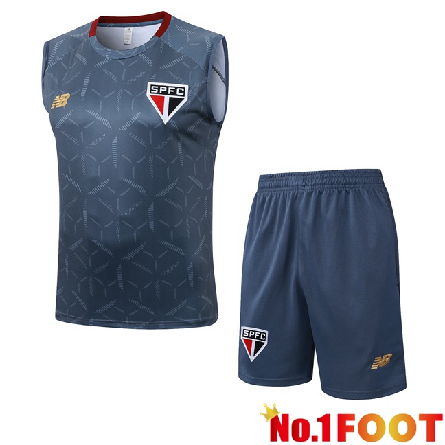 Sao Paulo FC Soccer Vest + Shorts Grey 2025/2026