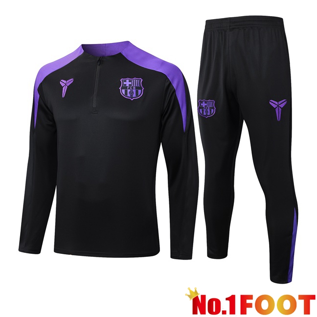 FC Barcelona kit Training Tracksuit Black Purple 2025/2026