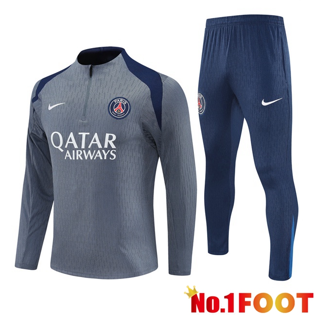 Paris PSG kit Training Tracksuit Grey 2025/2026
