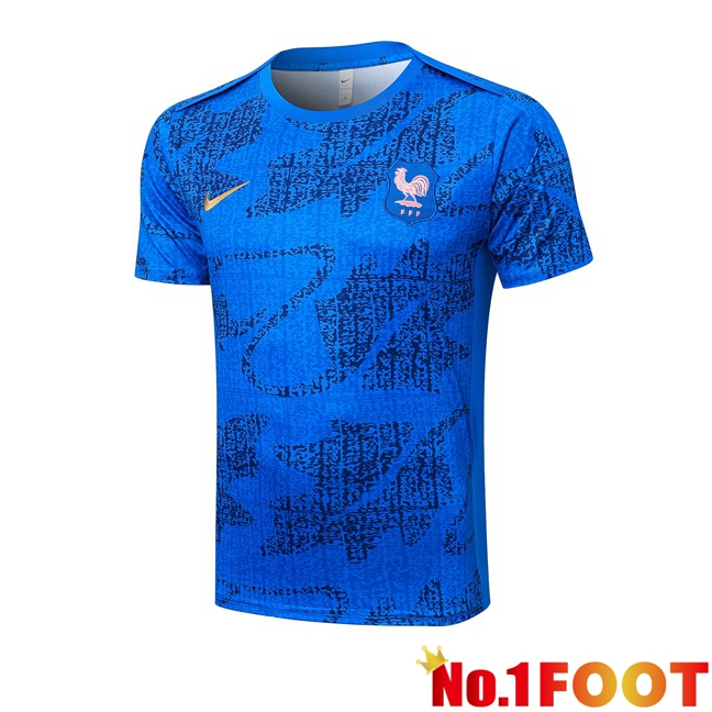 France Training T Shirt Blue 2025/2026