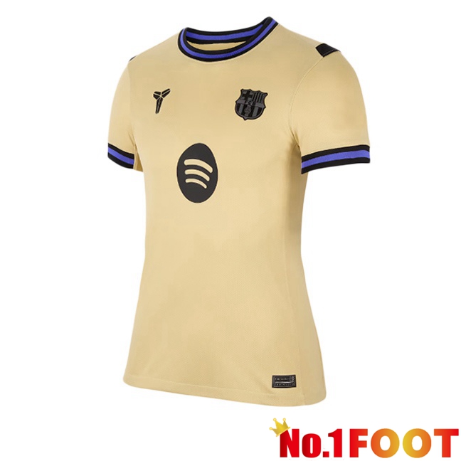 FC Barcelona Women Away Soccer Jersey Yellow 2025/2026