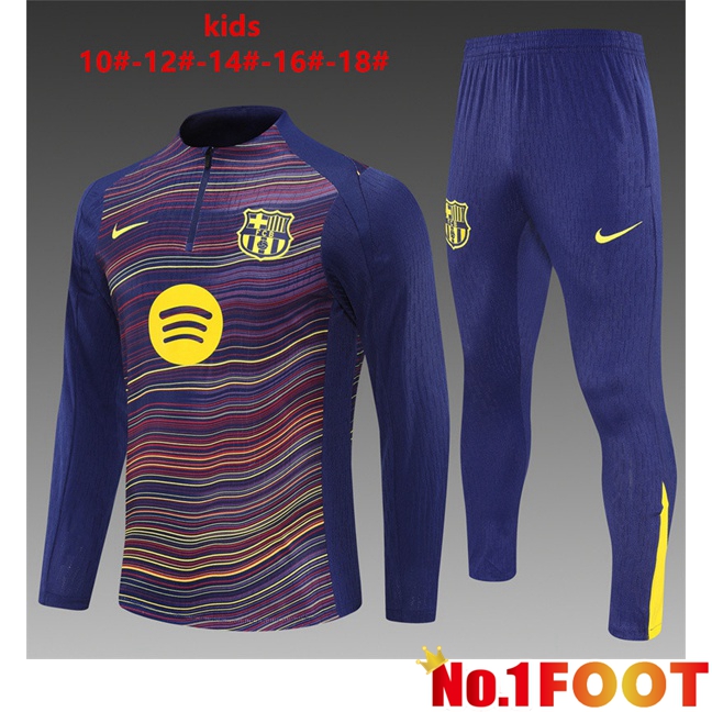 FC Barcelona Kids kit Training Tracksuit Blue Royal 2025/2026
