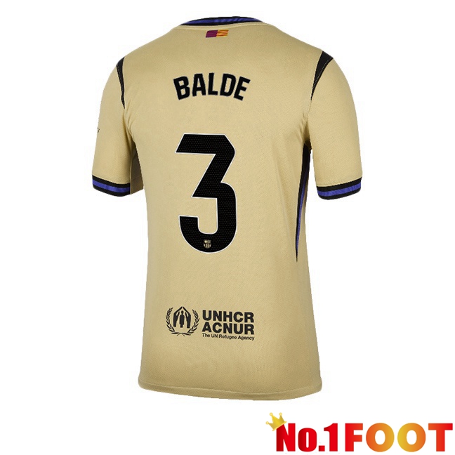 FC Barcelona (BALDE 3) Away Soccer Jersey Yellow 2025/2026
