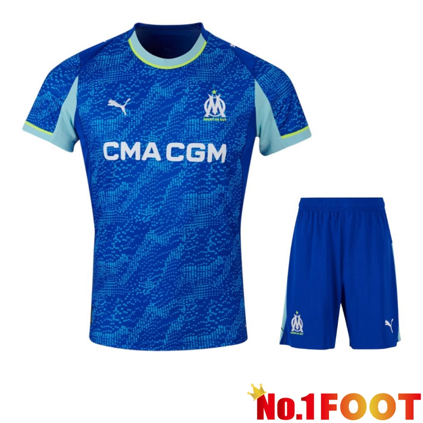 Marseille OM Third kit Soccer Jersey + Shorts 2025/2026