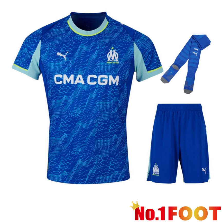 Marseille OM Third kit Soccer Jersey (Shorts + Socks) 2025/2026
