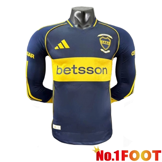 Boca Juniors Home Soccer Jersey Long sleeve 2025/2026