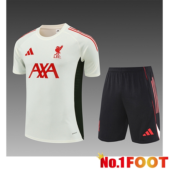 FC Liverpool Kids kit Training T Shirt Beige/Black/Red 2025/2026