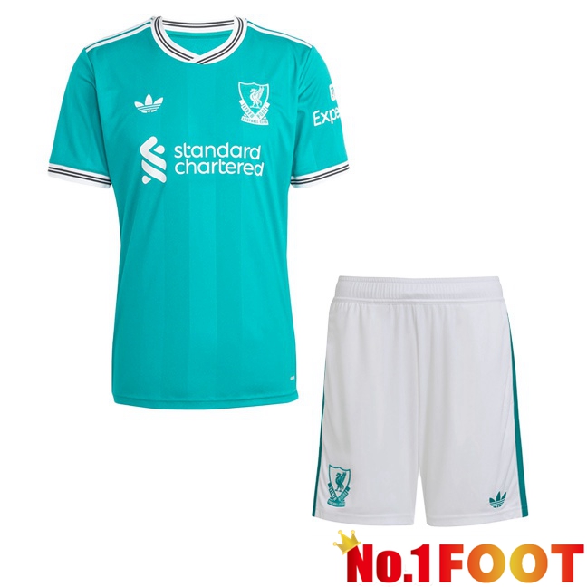 FC Liverpool Kids Third Soccer Jersey Green 2025/2026