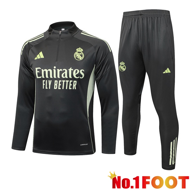 Real Madrid kit Training Tracksuit Grey 2025/2026