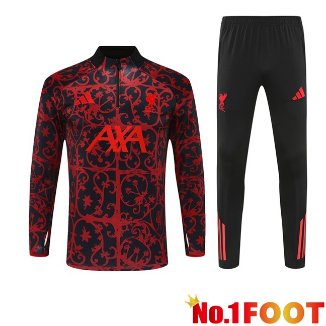 FC Liverpool kit Training Tracksuit Black Red 2025/2026