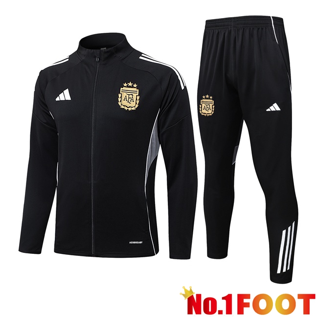 Argentina kit Training Tracksuit - Training Jacket Black 2025/2026