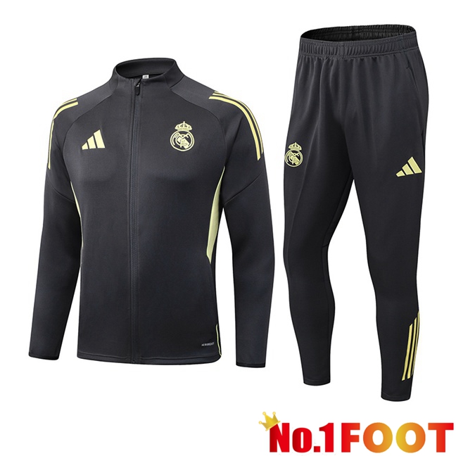 Real Madrid kit Training Tracksuit - Training Jacket Grey 2025/2026