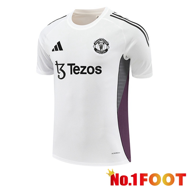 Manchester United Training T Shirt White 2025/2026