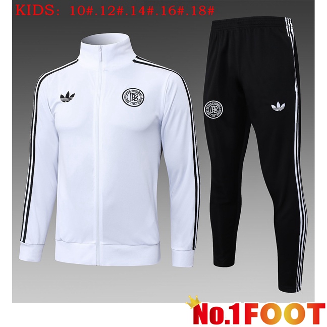Germany Kids kit Training Tracksuit - Training Jacket White 2025/2026