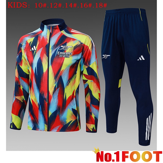 Arsenal Kids kit Training Tracksuit - Training Jacket Red Blue 2025/2026
