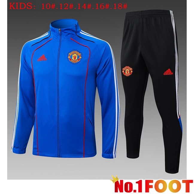 Manchester United Kids kit Training Tracksuit - Training Jacket Blue 2025/2026