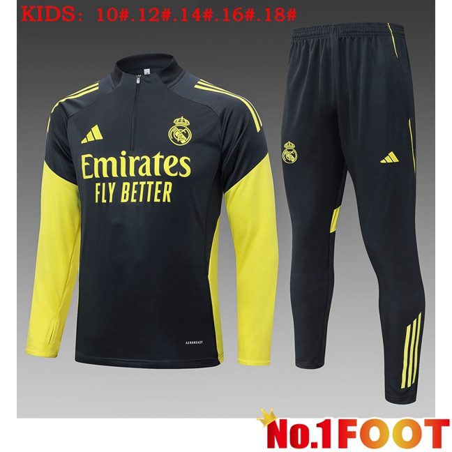 Real Madrid Kids kit Training Tracksuit Grey 2025/2026