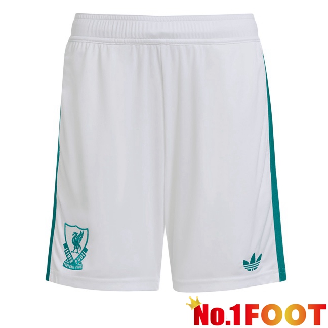 FC Liverpool Third Soccer Shorts White 2025/2026