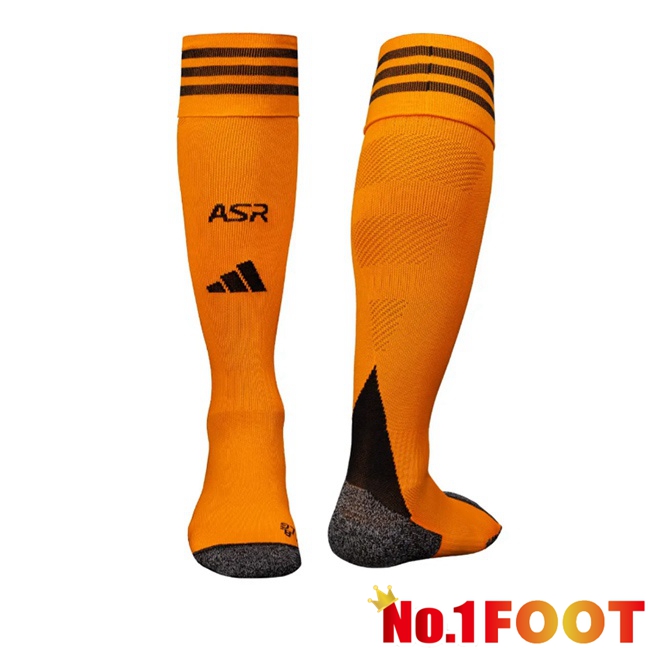 AS Rome Away Soccer Socks Yellow 2025/2026