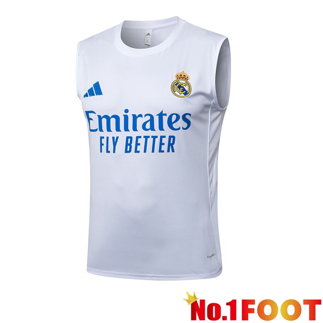 Real Madrid Gilet Soccer White 2025/2026