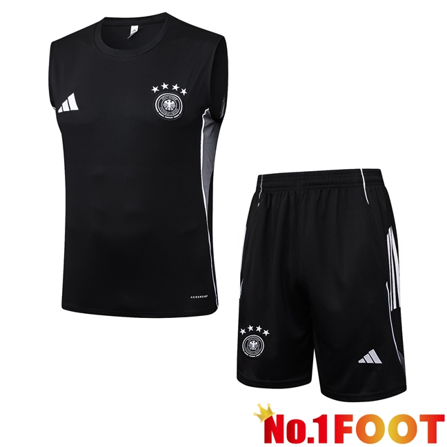 Germany Gilet Soccer + Shorts Black 2025/2026