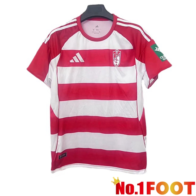 Granada CF Home Soccer Jersey Red White 2025/2026