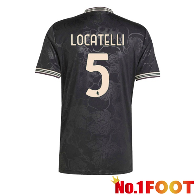 Juventus (LOCATELLI 5) Third Soccer Jersey Black 2025/2026