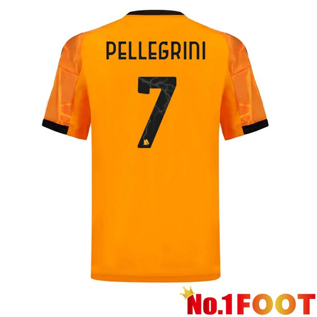 AS Rome (PELLEGRINI 7) Away Soccer Jersey Yellow 2025/2026