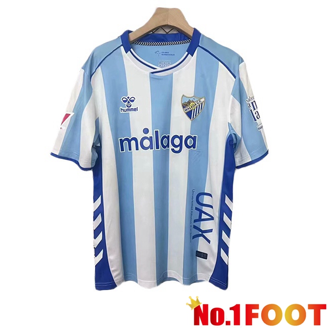 Malaga Home Soccer Jersey Blue 2025/2026