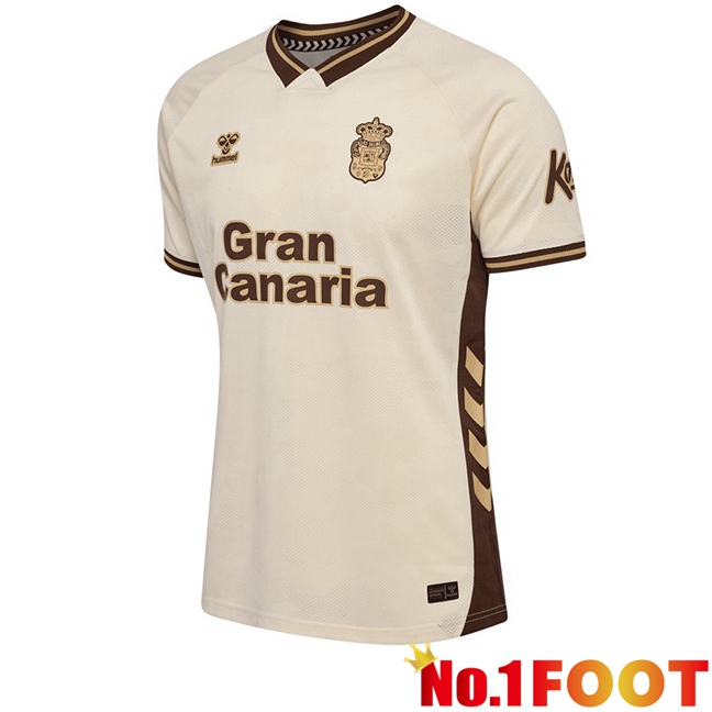 UD Las Palmas Third Soccer Jersey White Brown 2025/2026