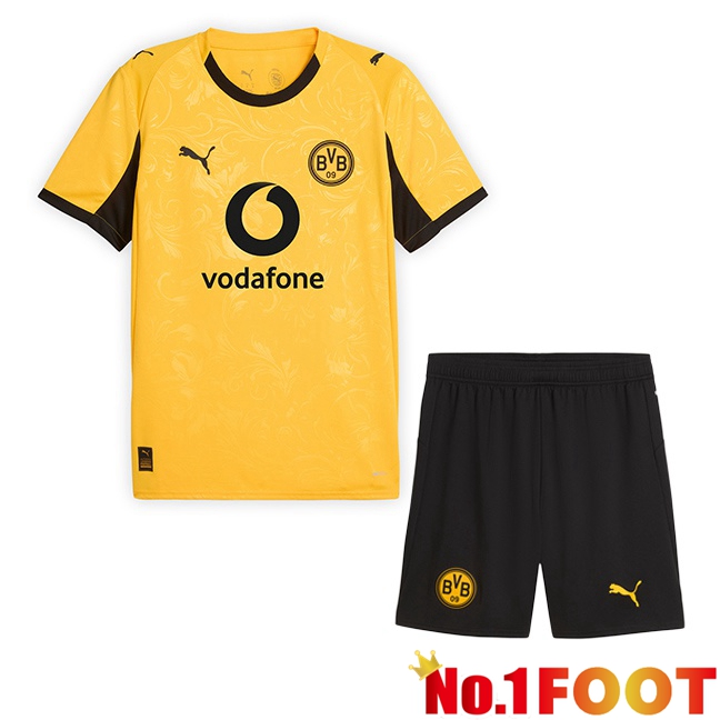 Dortmund BVB Kids Soccer Jersey CUP Yellow 2025/2026