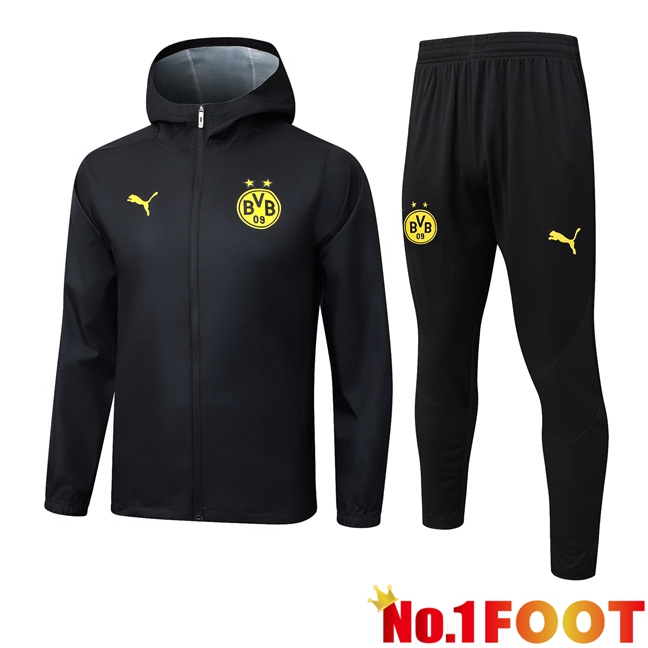 Dortmund BVB Training Tracksuit - Windbreaker Black 2025/2026