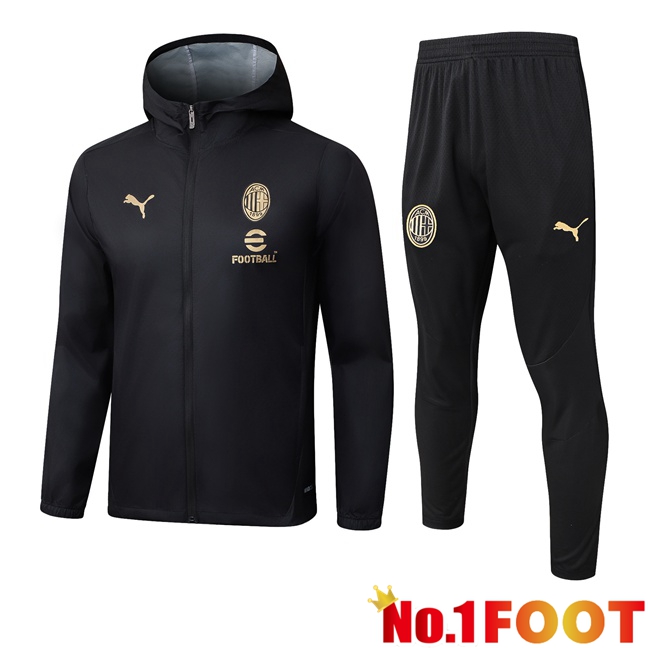 AC Milan Training Tracksuit - Windbreaker Black 2025/2026