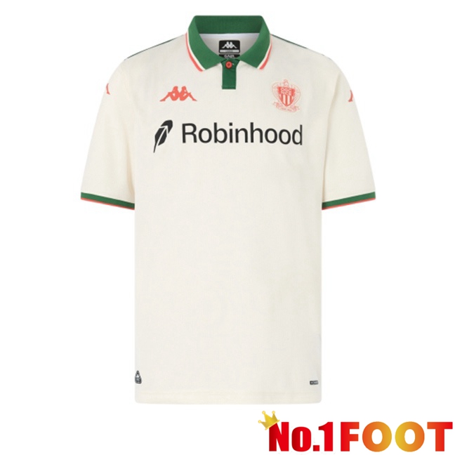 OGC Nice Away Soccer Jersey White 2025/2026