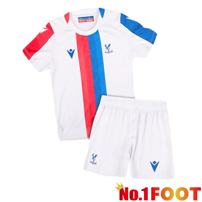 Crystal Palace Kids Away Soccer Jersey White 2025/2026