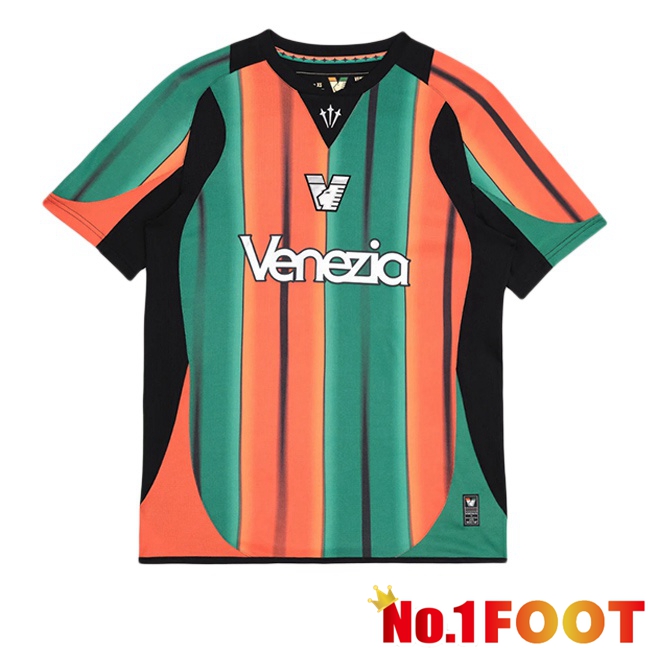 Venise FC Third Soccer Jersey Green Orange 2025/2026
