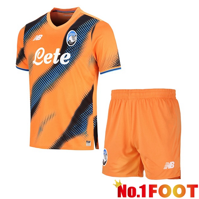 Atalanta Kids Third Soccer Jersey Orange 2025/2026