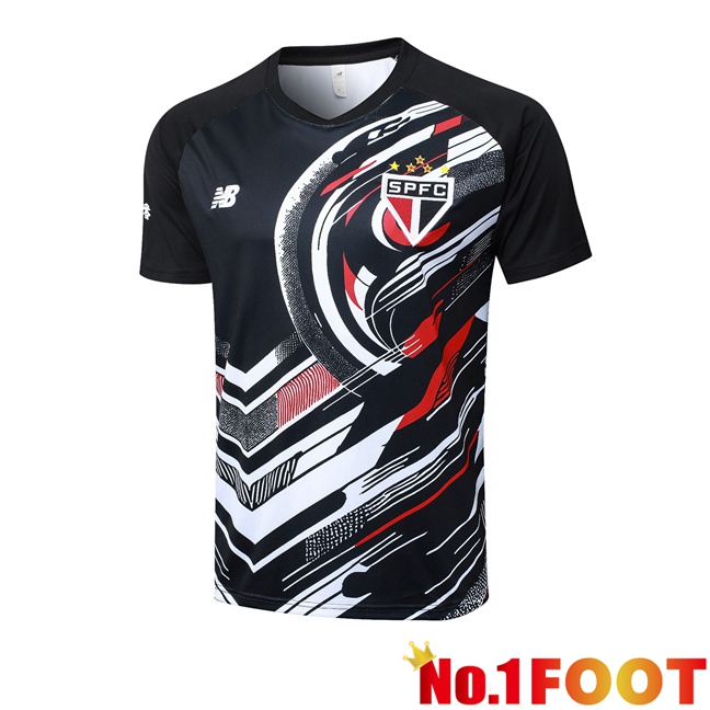 Sao Paulo FC Training T Shirt Black 2025/2026