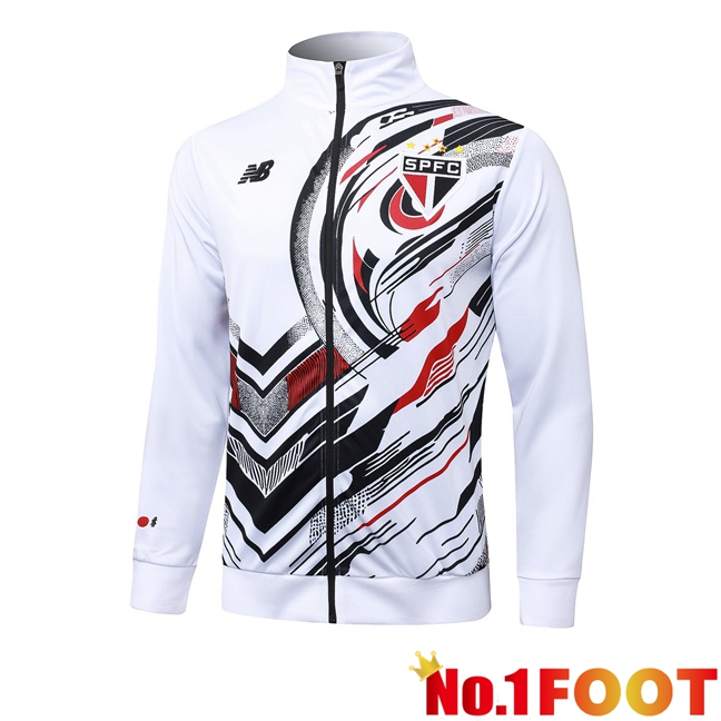 Sao Paulo FC Training Jacket White 2025/2026
