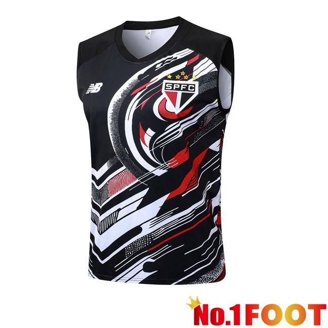 Sao Paulo FC Gilet Soccer Black 2025/2026