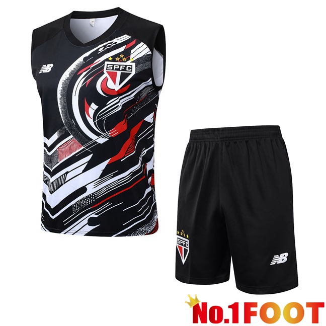 Sao Paulo FC Gilet Soccer + Shorts Black 2025/2026