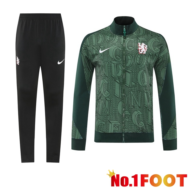 FC Chelsea kit Training Tracksuit - Training Jacket Green 2025/2026