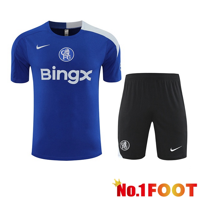 FC Chelsea kit Training T Shirt + Shorts Blue 2025/2026