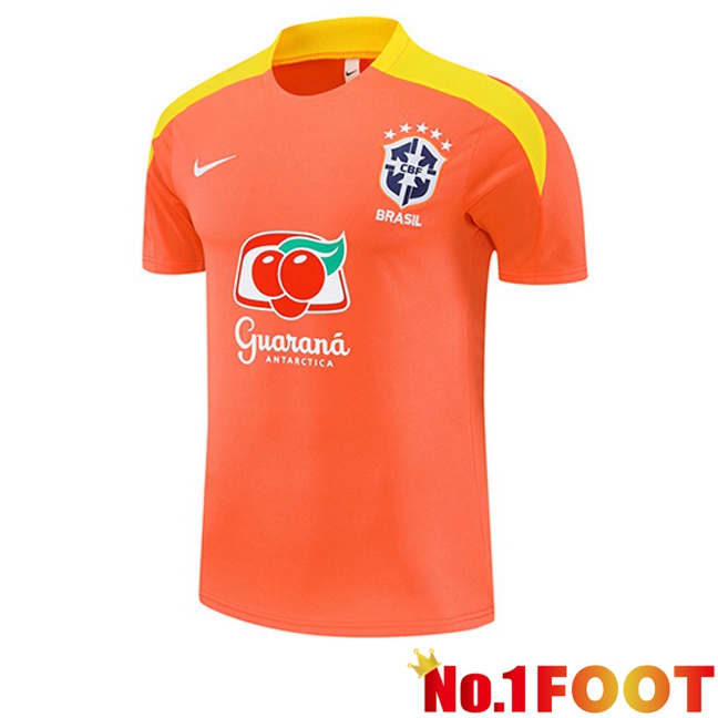 Brazil Training T Shirt Orange 2025/2026