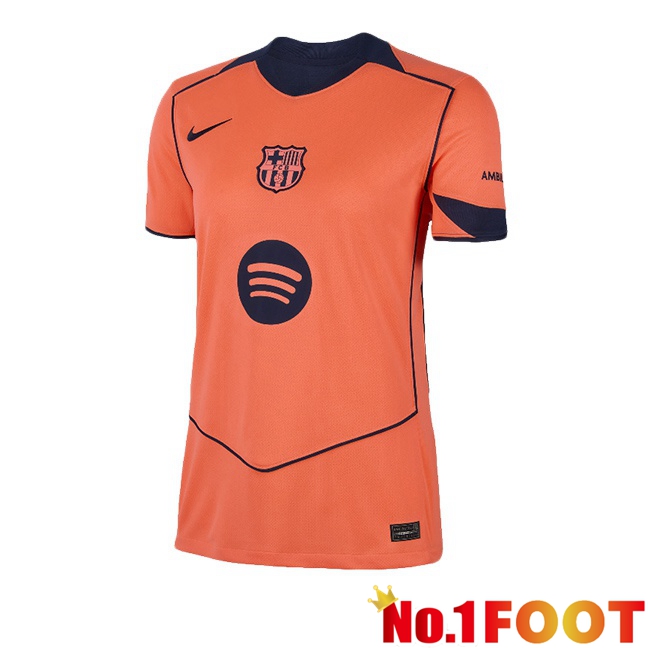 FC Barcelona Women Third Soccer Jersey Red 2025/2026